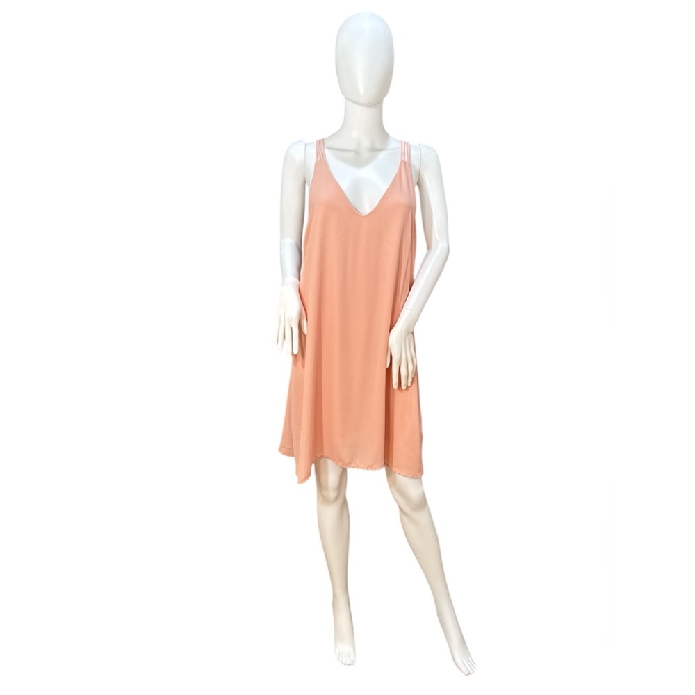 Strappy Coral Pink Trapeze Dress from Jella C. in size Large